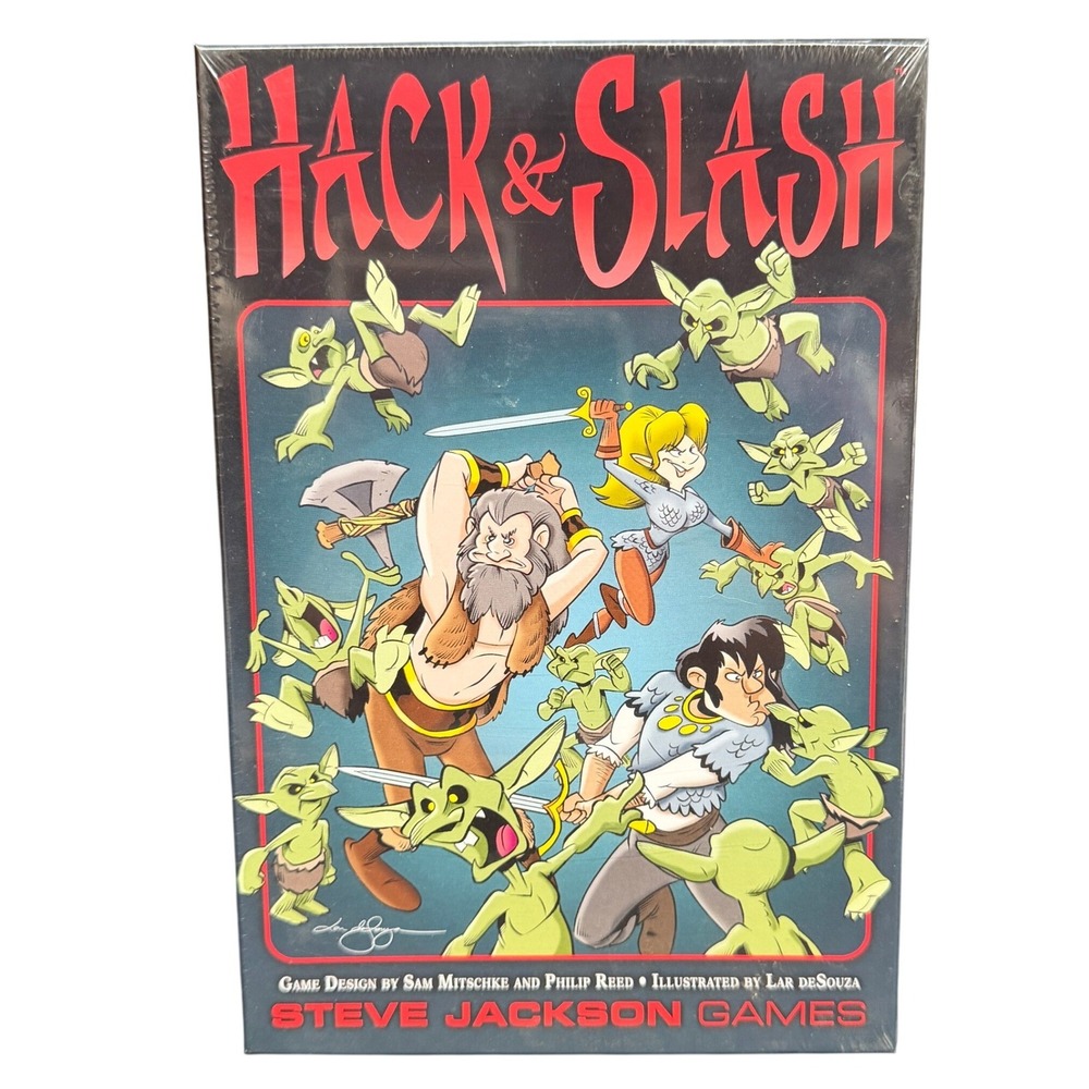 2021 Steve Jackson Games Hack & Slash Card Game Unisex OS Multicolor 1st edition